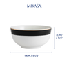 Mikasa MKLDBOWLPK4 Luxe Deco Fine China 4lü 14cm Çorba Kase Seti