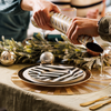 Mikasa MKLDSPLATEPK4 Luxe Deco Porselen 4lü 21cm Pasta Tabağı Seti