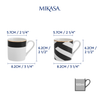 Mikasa MKLDMUGPK4 Luxe Deco Fine China 4lü 380ml Kupa Seti