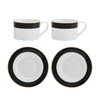 Mikasa MKLDBANDCUPPK2 Luxe Deco 2li 200ml Çay Fincanı ve Tabağı Seti