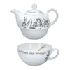 Mikasa x V&A Alice in Wonderland VAAWT41 250ml Porselen Tek Kişilik Çay Demleme Seti