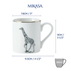 Mikasa MKCANGIRAFFE Fine China 280ml Düz Taraflı Kupa Zürafa