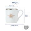 Mikasa MKCANQBEE Fine China 280ml Düz Taraflı Kupa Kraliçe Arı