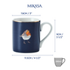 Mikasa MKCANROBIN Fine China 280ml Düz Taraflı Kupa Robin