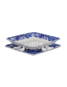  Spode Blue Italian 2li Meyve Tabağı