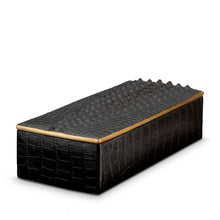  L'OBJET CROCODILE RECTANGULAR BOX