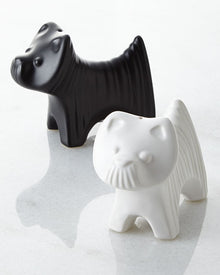  JONATHAN ADLER - TERRIER SALT & PEPPER SHAKERS