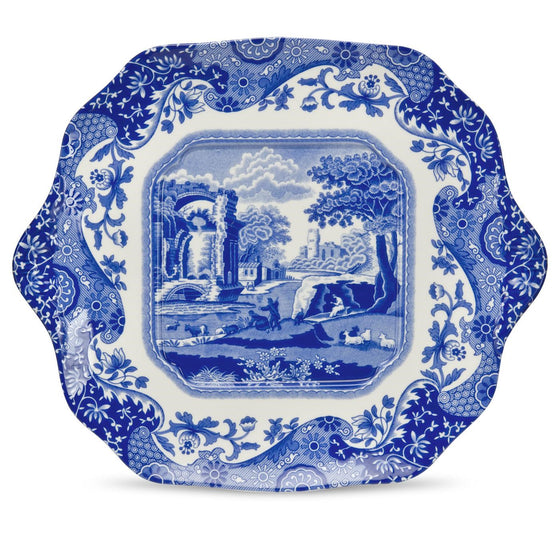 Spode - Blue İtalian - Kulplu Ekmek Tabağı 29cm