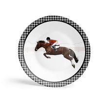  Equestrian Kırmızı Ceketli Desenli 27 Cm Porselen Servis Tabağı