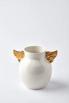  MAJI ATELIER - Gold Kanatlı Vazo , 18cm