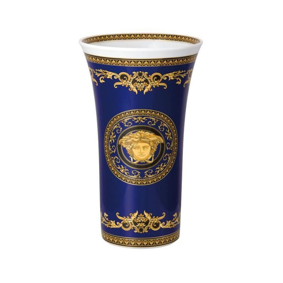 VERSACE MEDUSA MAVİ VAZO 34 CM